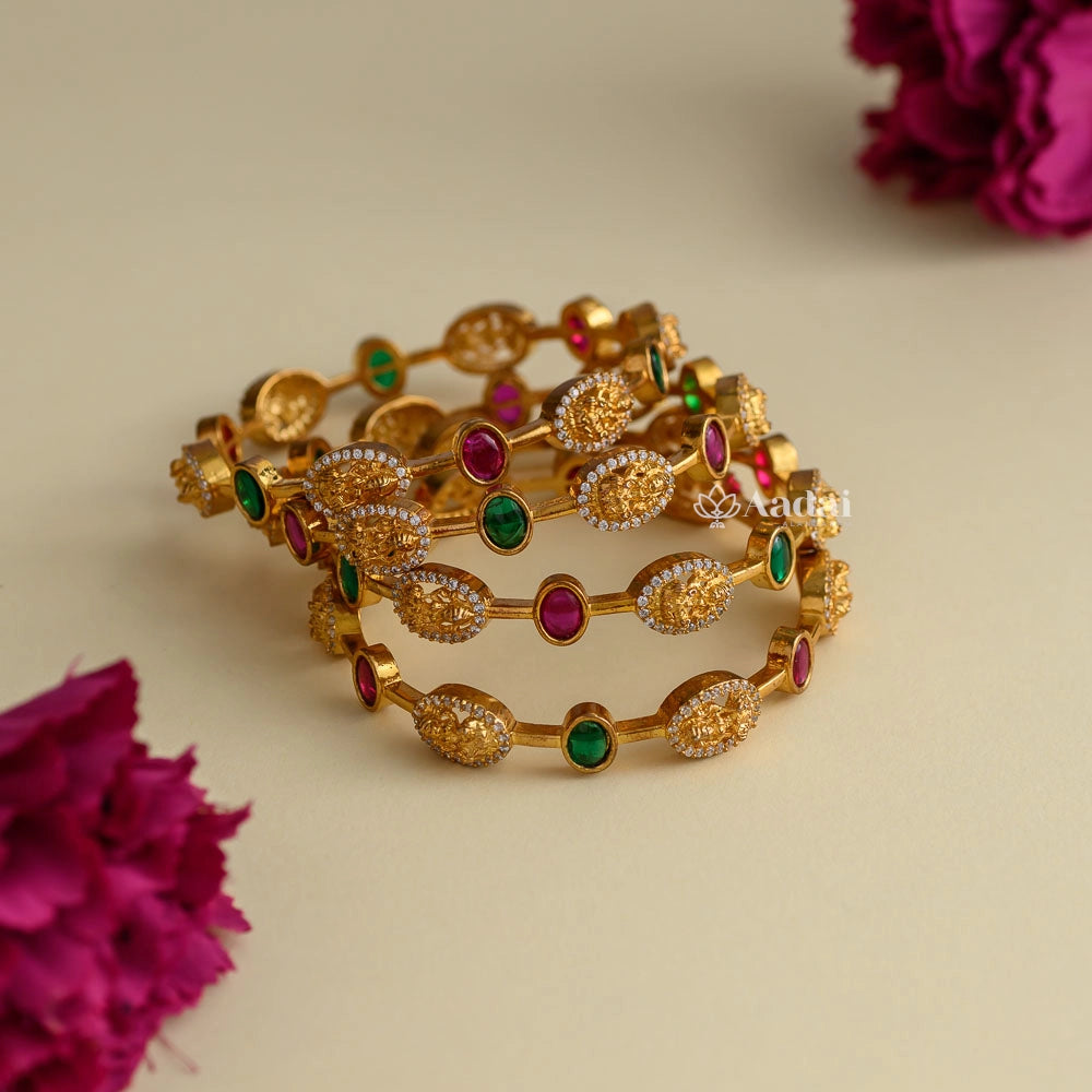 Elegant Lakshmi Multi Stones Bangles