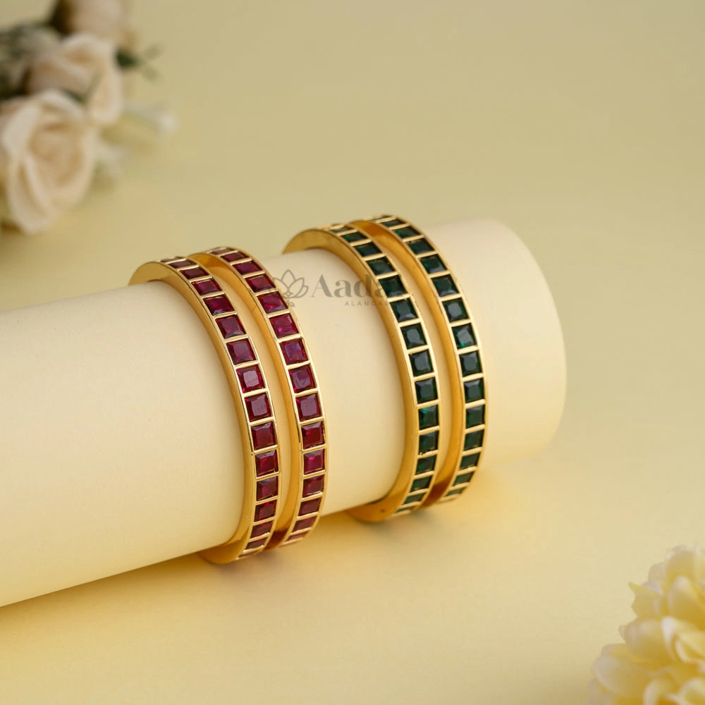 Classic kemp bangle - Ruby