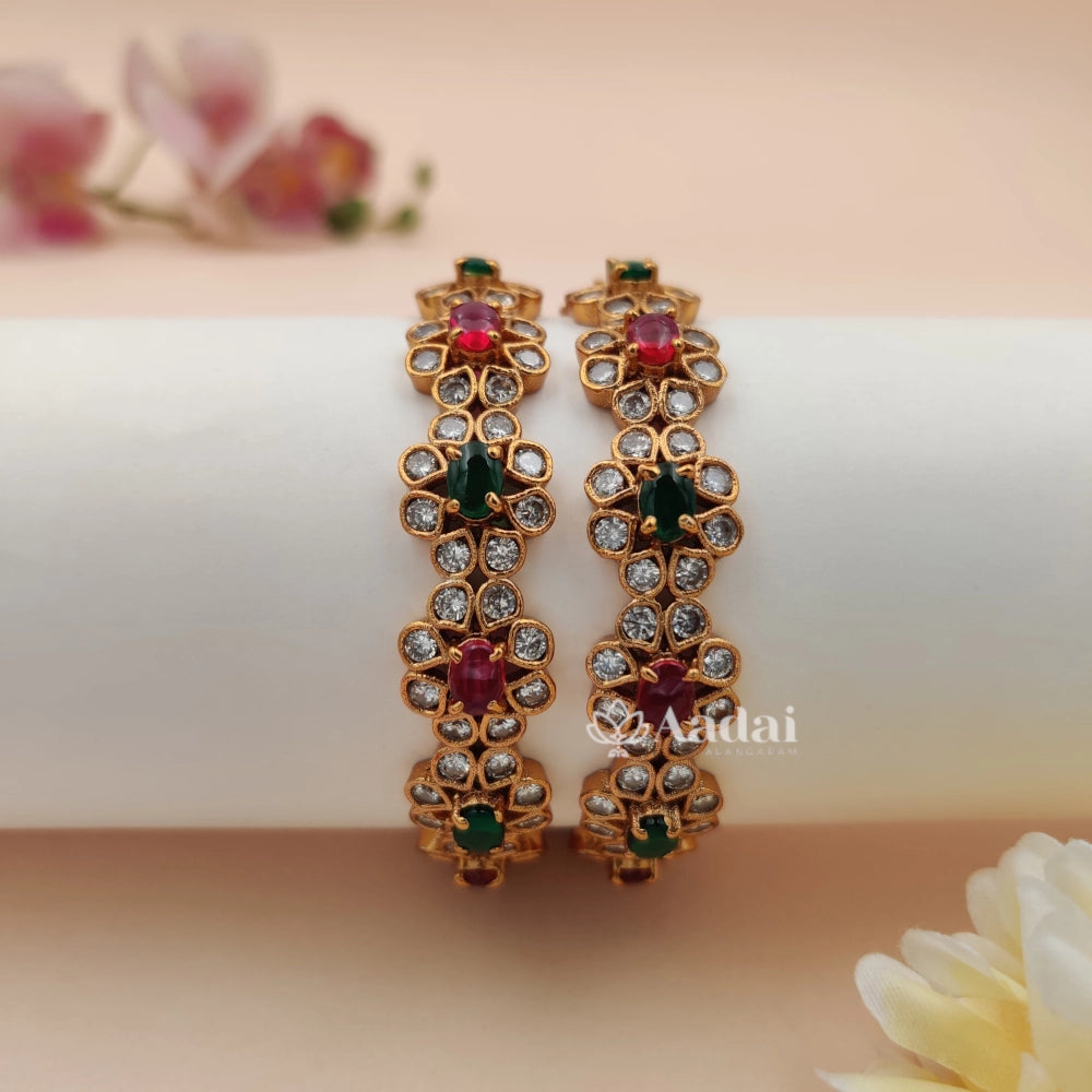 Floral Stone Bangle