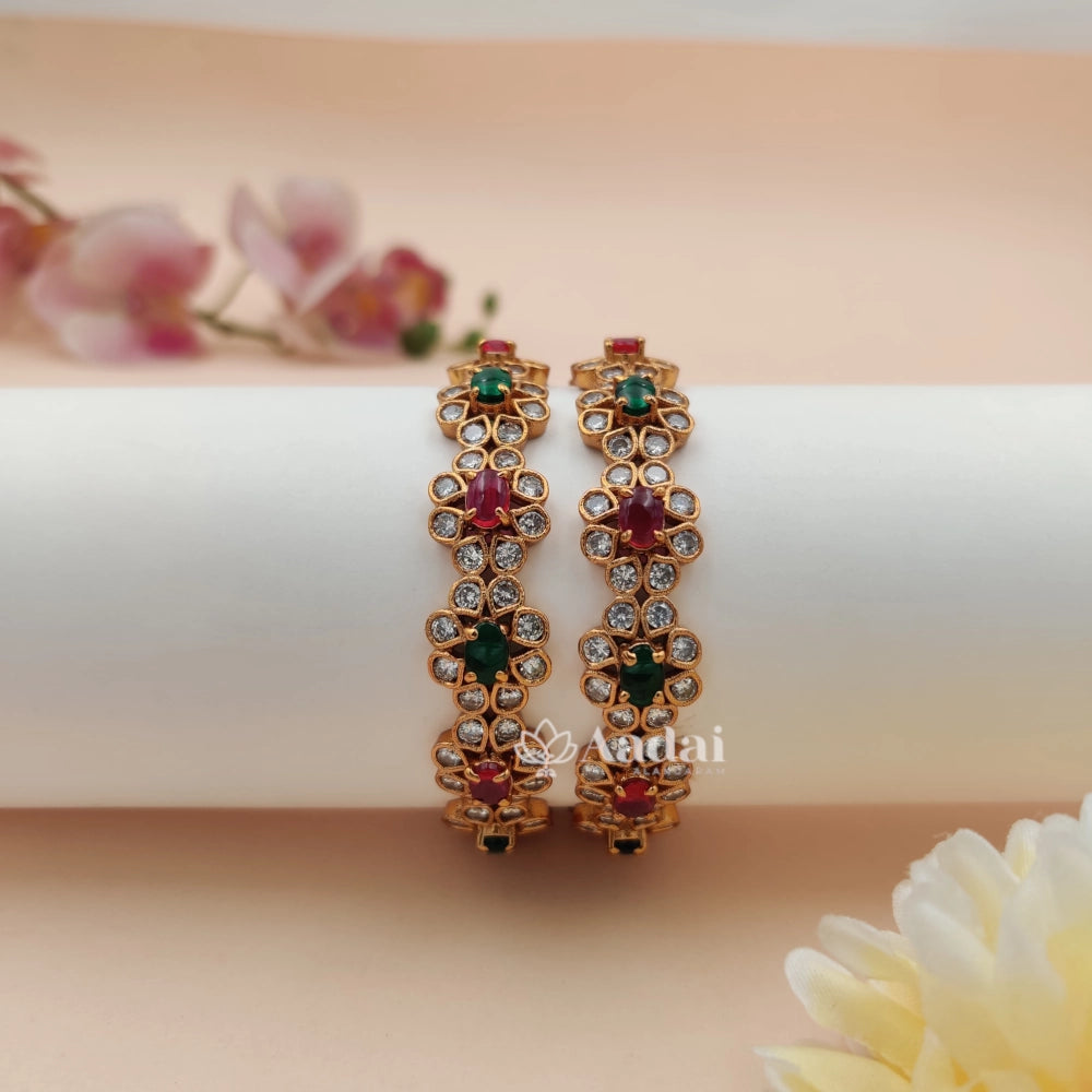 Floral Stone Bangle