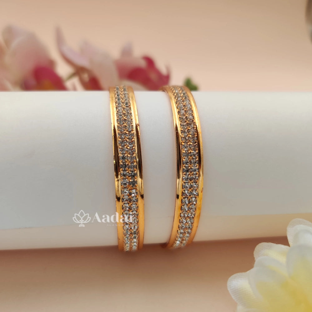 Micro Plating Stone Bangle