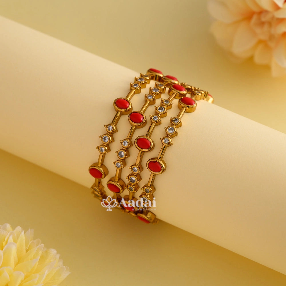 Coral Beads Bangle