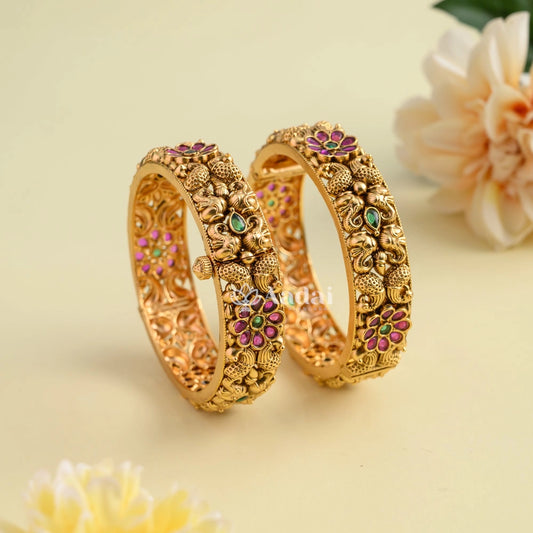 Stunning Non Idol Antique Kada Bangle 