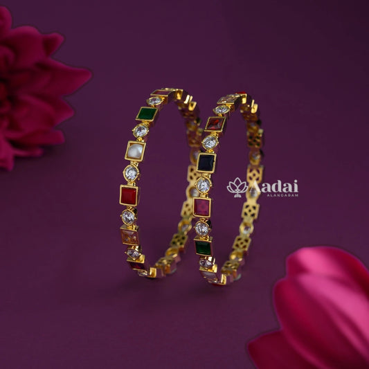 Navarathana Square Bangle 