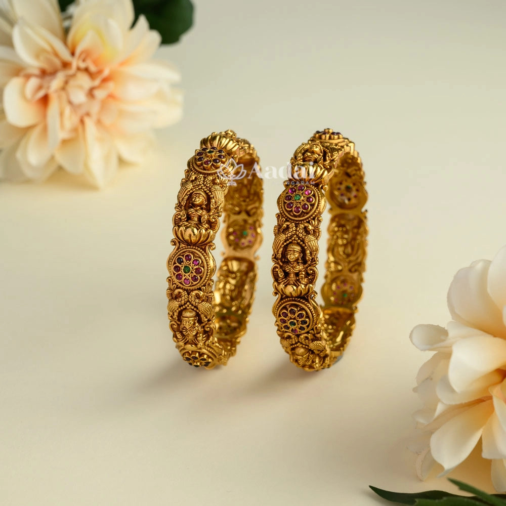 Verdant Nakshi Lakshmi Kada Bangle