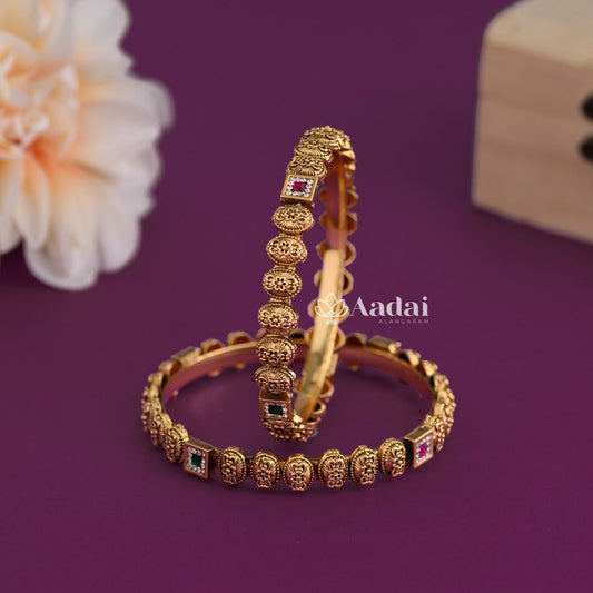 Conservative Floral Swarovski Kids Bangle