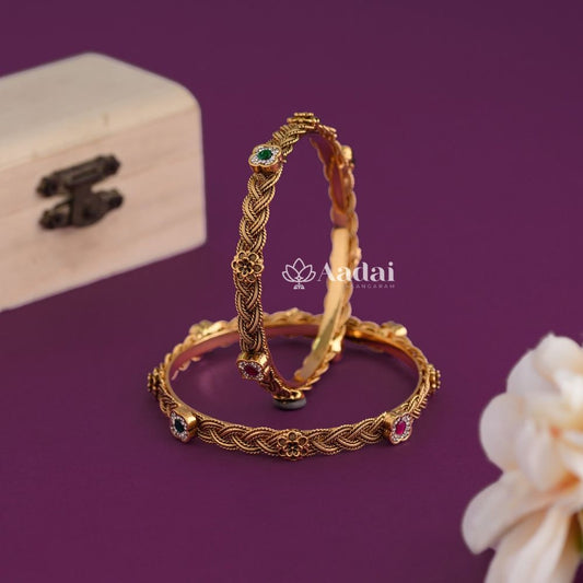 Crimson Antique With Swarovski Bangle