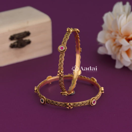 Enchanted Antique With Swarovski Bangle