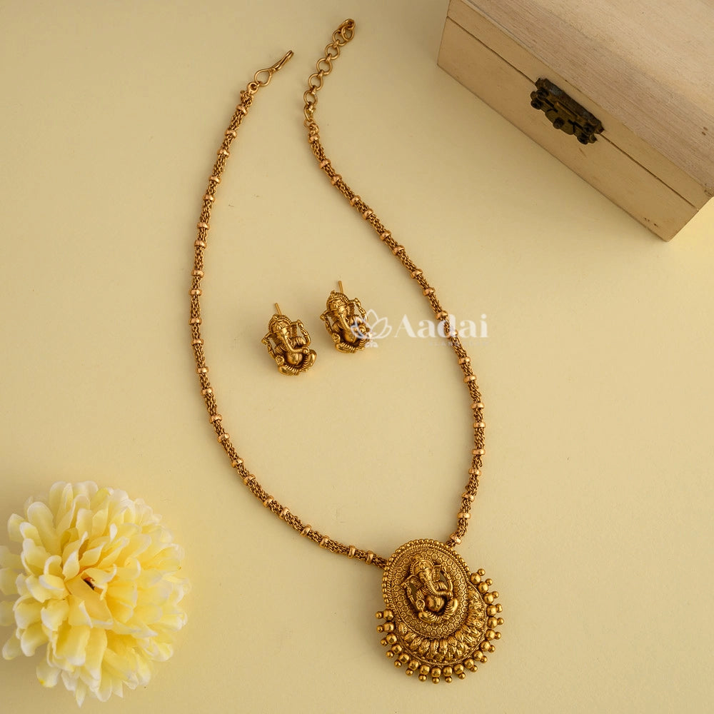 Ganesha Pendant Chain Set