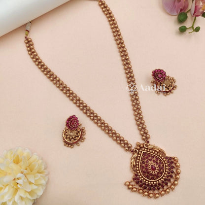 Elegant Floral Long Pendant Chain