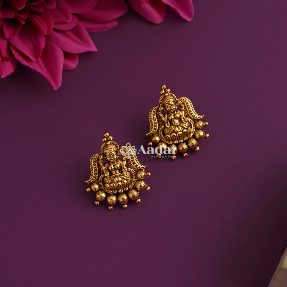 Classic Lakshmi Antique Beaded Necklace