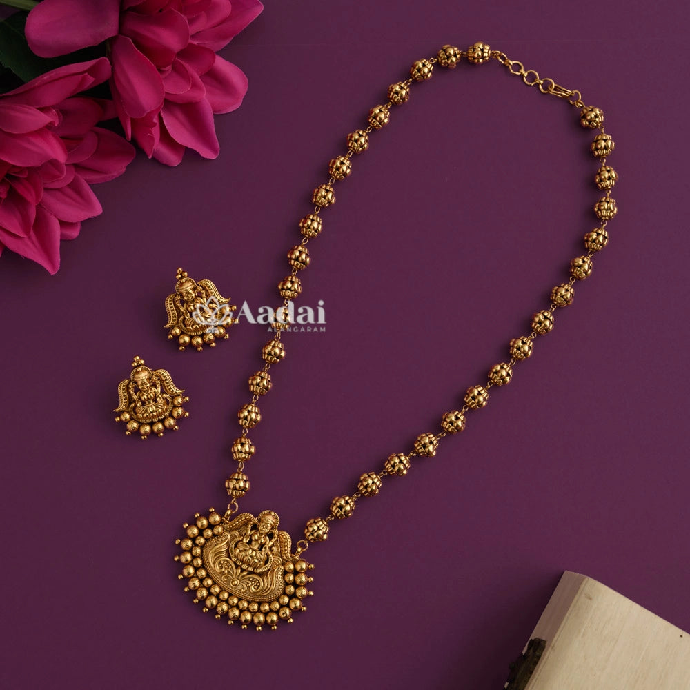 Classic Lakshmi Antique Beaded Necklace