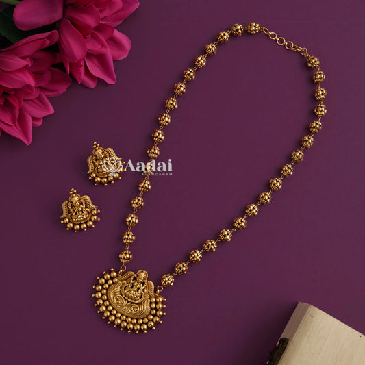 Classic Lakshmi Antique Beaded Necklace