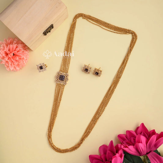 Chandraharam Combo Set - Voilet Stone