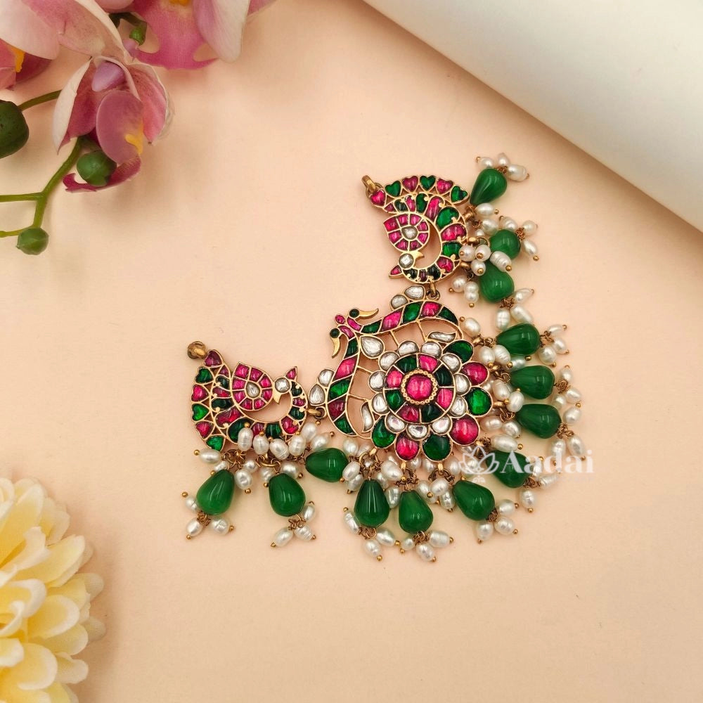 Jadau Kundan Peacock Choker