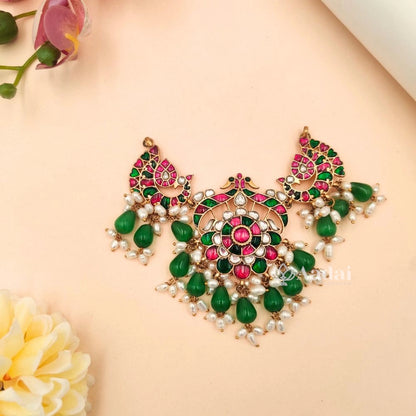 Jadau Kundan Peacock Choker