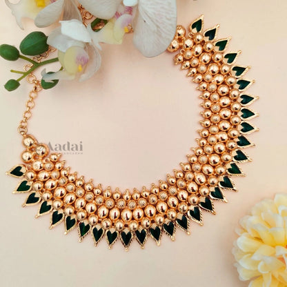 Gopi shape striking kerala necklace