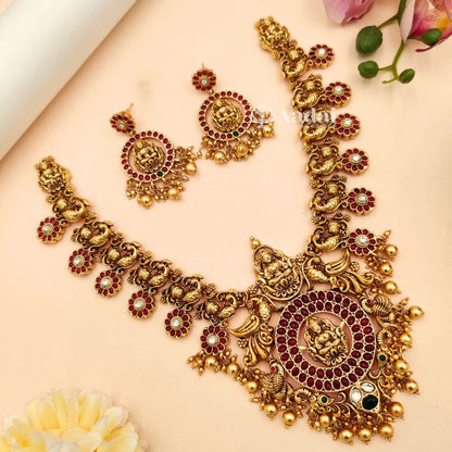 Classic Lakshmi Bridal Necklace - Gold