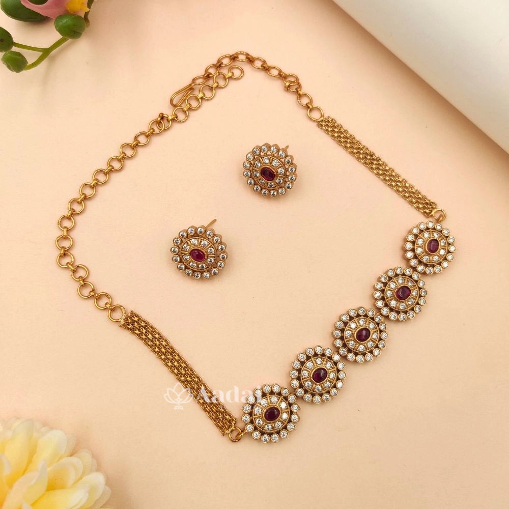 Cute AD Choker - Ruby