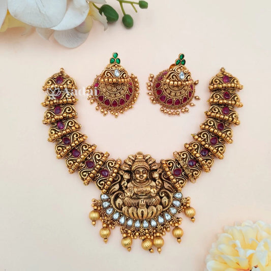 Mystical Bridal Lakshmi Necklace