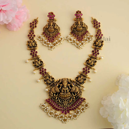 GRACIOUS ANTIQUE LAKSHMI DEVI NECKLACE