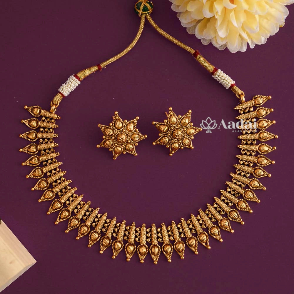 Antique Mullai Mottu Necklace