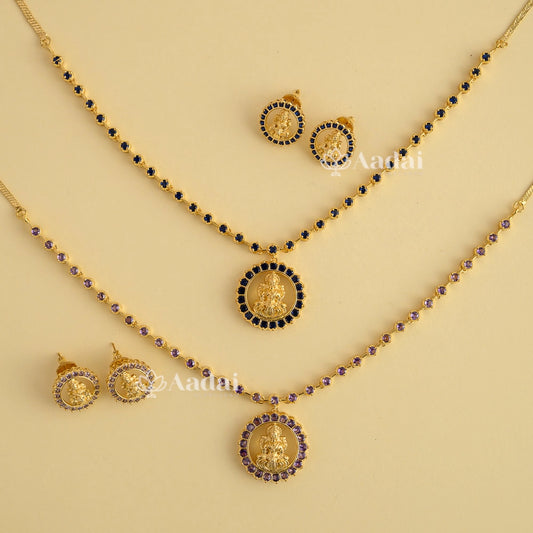 Sparkling Gold Lakshmi Necklace