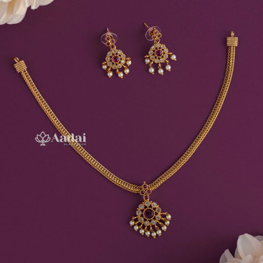 Classic Cute Elegant Attigai - Ruby