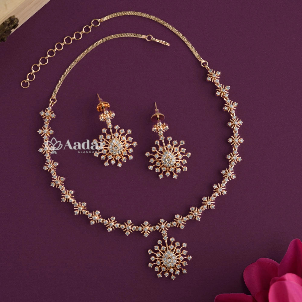 Sparkling Diamond Look Alike Set