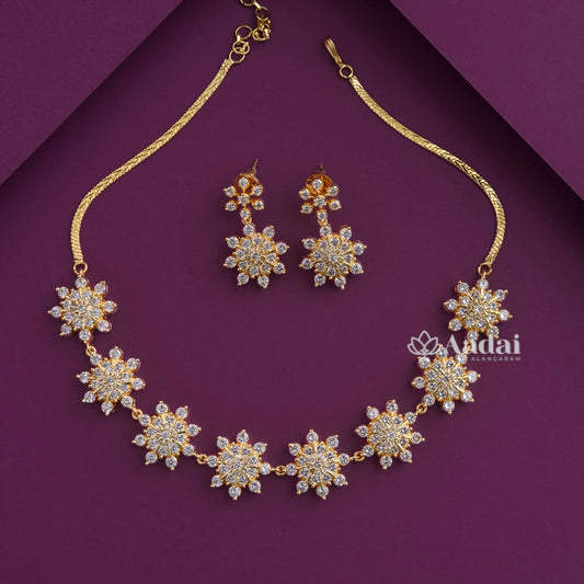 Stunning Diamond Look Necklace