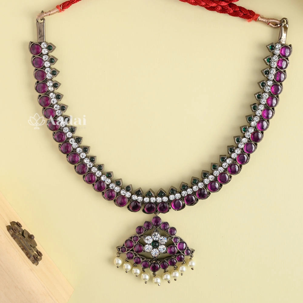 Real Kemp Premium Black Polish Necklace