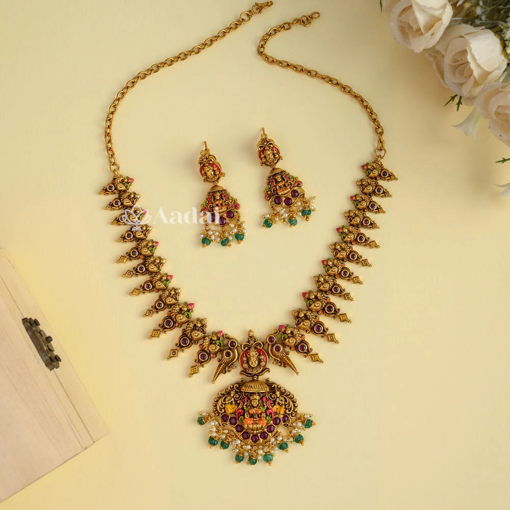 Eleanor Laxmi Antique Enamel Necklace