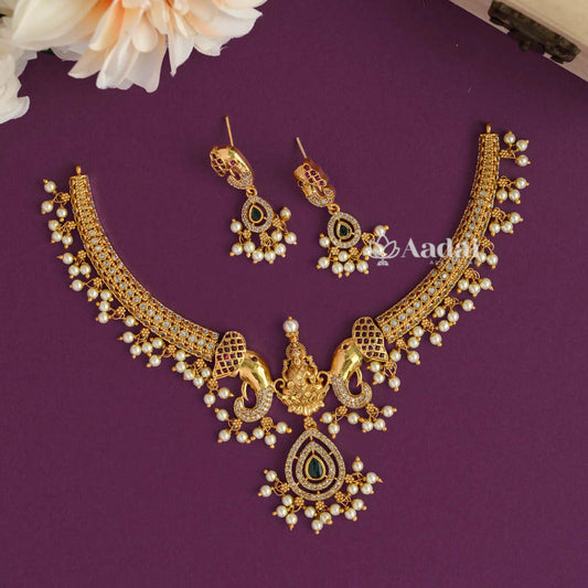 Unique Traditional Lakshmi Kanthi Style Necklace
