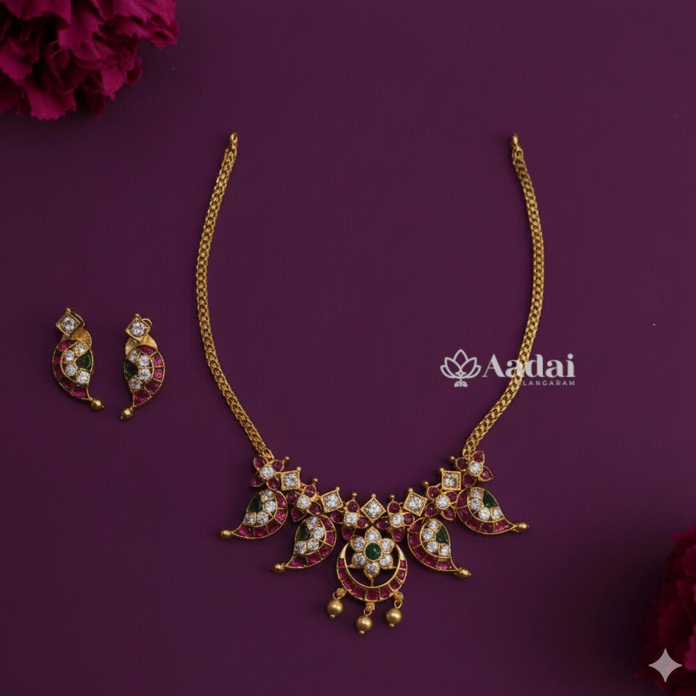 Adoring Kemp Attigai Necklace