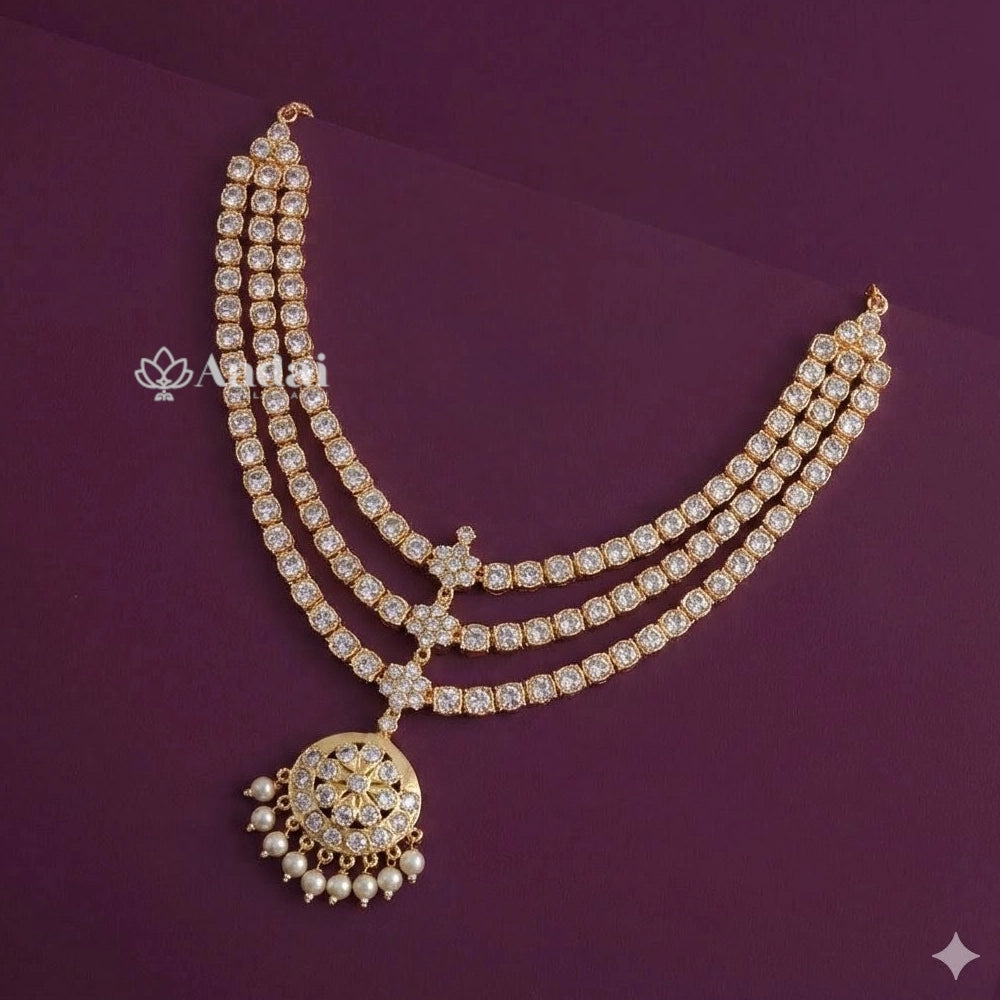 Vintage Classic Sparkling Layer Necklace