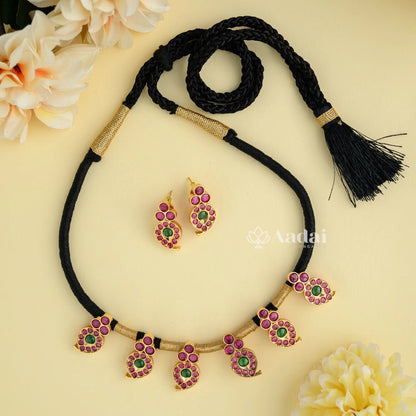 Kemp Manga Black Thread Dori Necklace