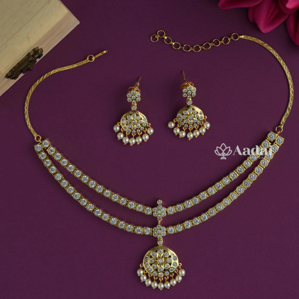 Pneumatic Vintage Two Layer Attigai Necklace