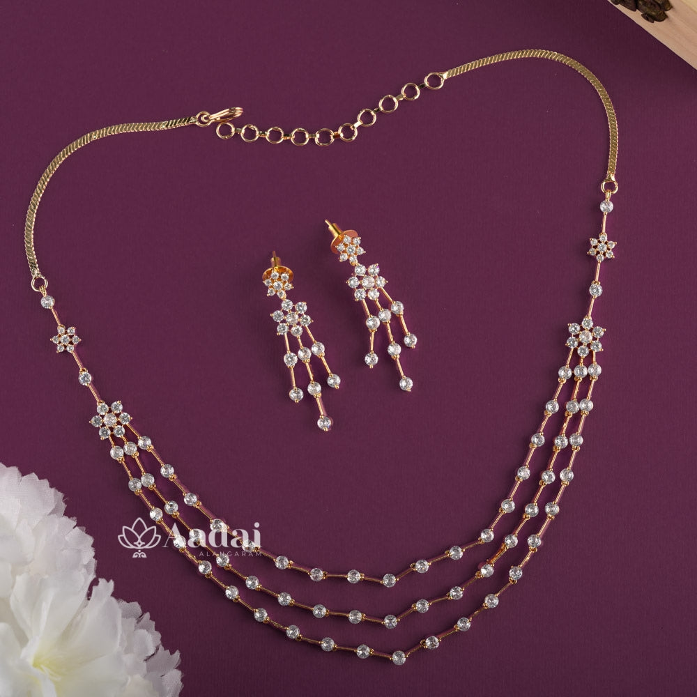 Celestial Diamond Replica Layer Necklace