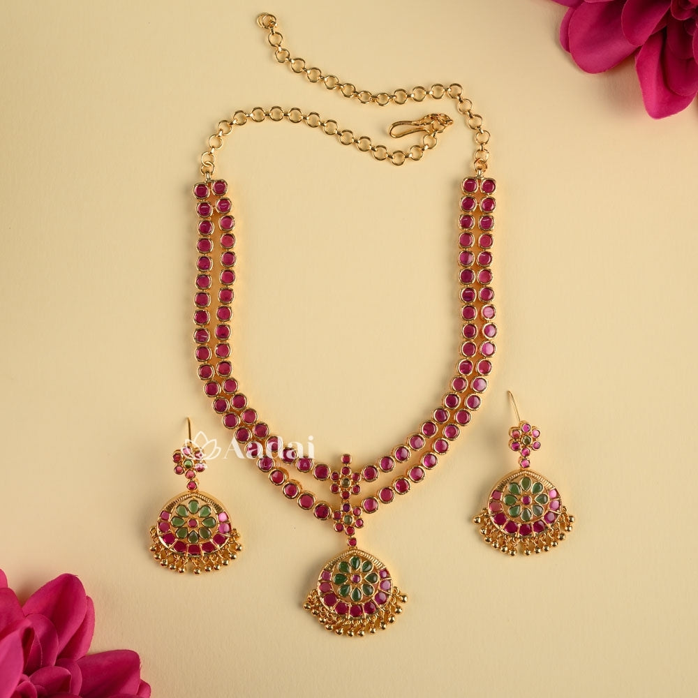 Ancestral Ruby Double Layer Necklace