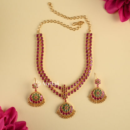 Ancestral Ruby Double Layer Necklace