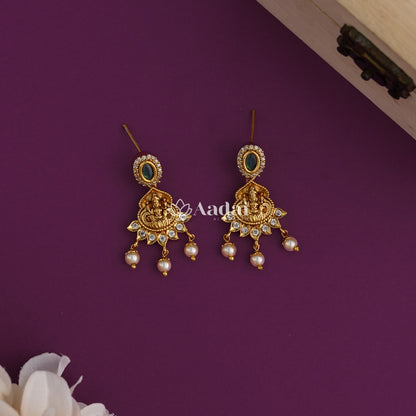 Enchanted Divine Lakshmi Necklace - Green 