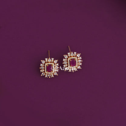 Meadow Sparkling Diamond Replica Necklace - Ruby