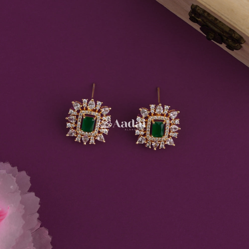 Meadow Sparkling Diamond Replica Necklace - Green