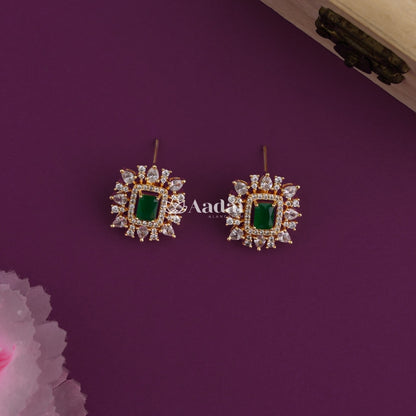 Meadow Sparkling Diamond Replica Necklace - Green