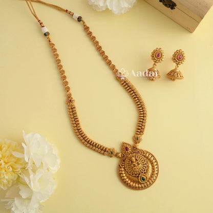 Luxuriant Lakshmi Haram - Multi