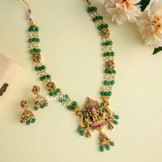 Antique Lakshmi Jada Layer Bead Mala
