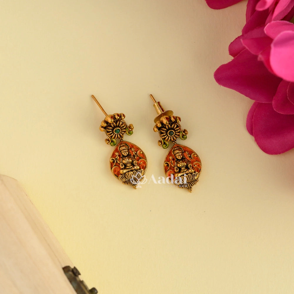 Lakshmi Antique Enamel Haram