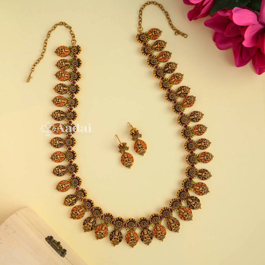 Lakshmi Antique Enamel Haram