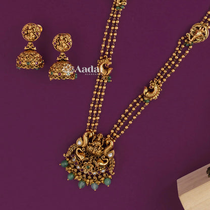 Divine Lakshmi Layer Pendant Haram Chain