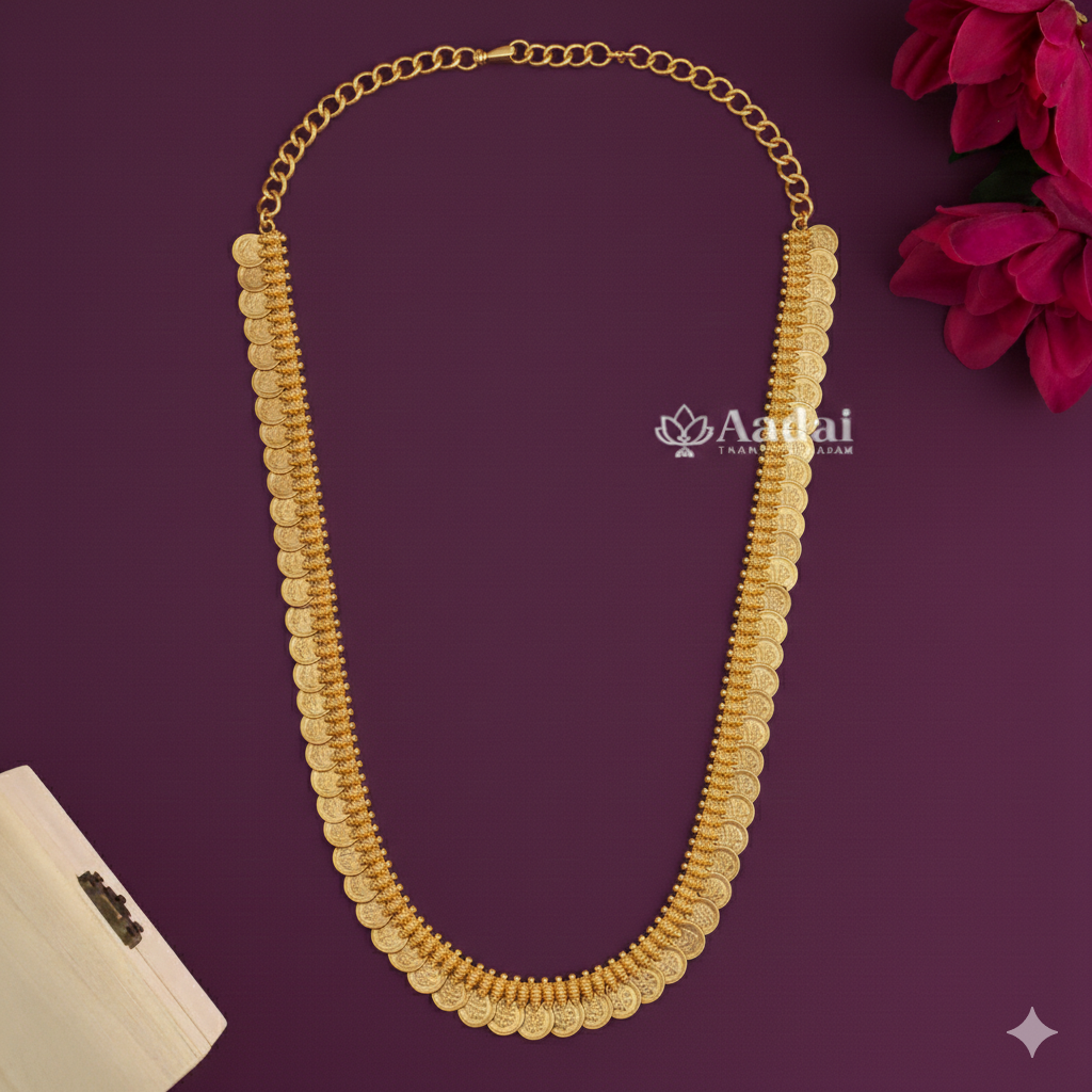 Non Idol Micro Plating Kasu Malai Haram